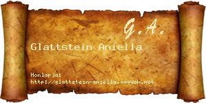 Glattstein Aniella névjegykártya